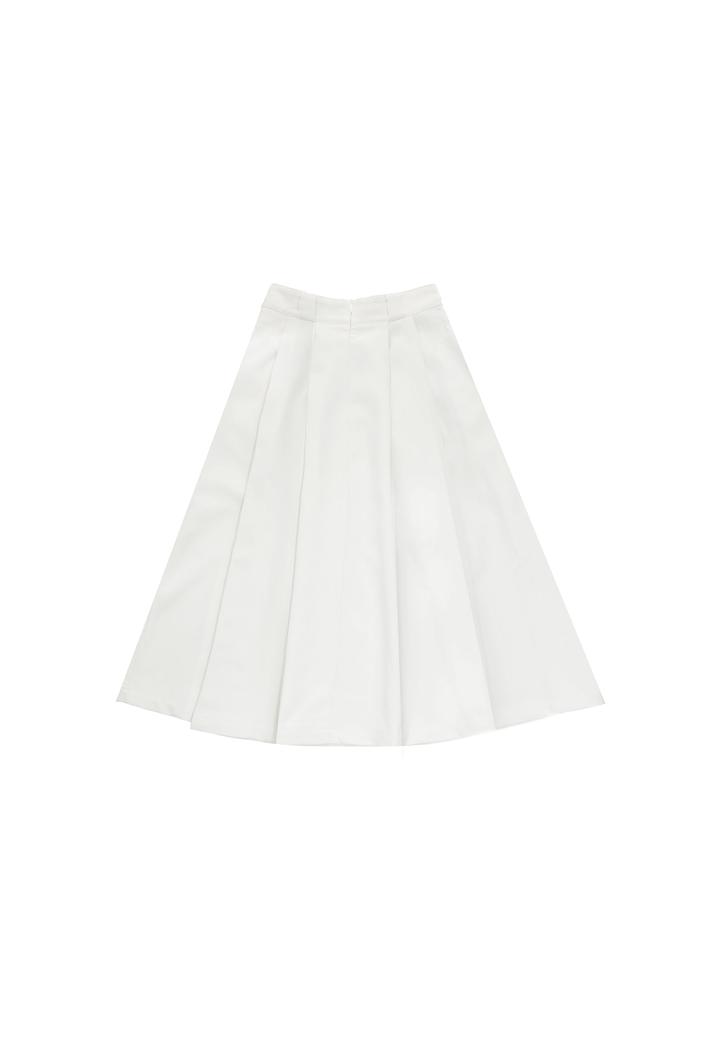 Preppy style A-line skirt-white