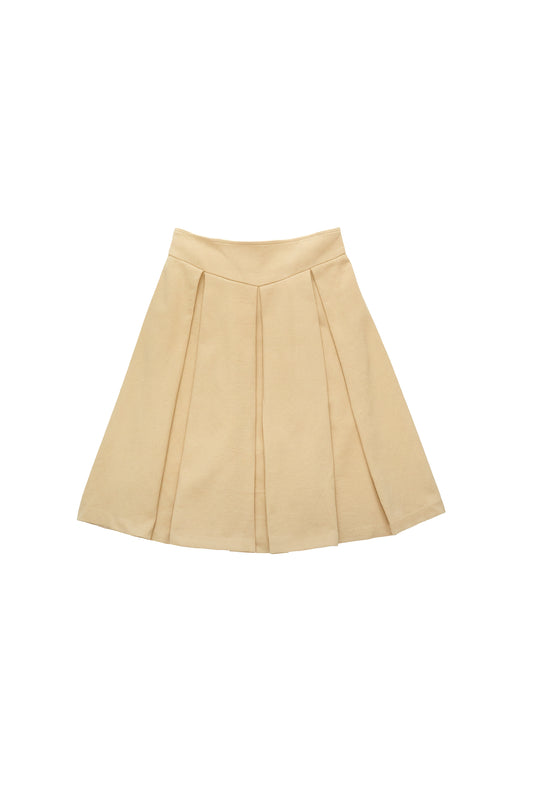 I-fold slim skirt-apricot