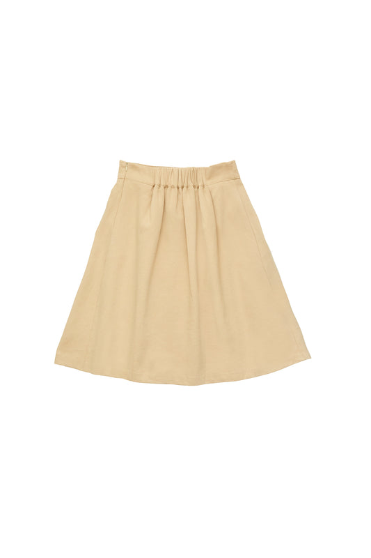 I-fold slim skirt-apricot