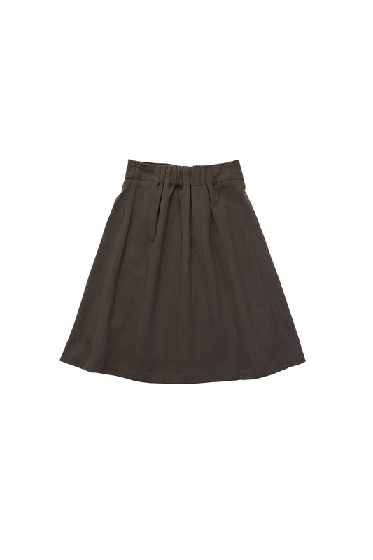 I-fold slim skirt-iron gray